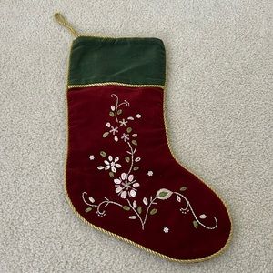 Embroidered Christmas Stocking